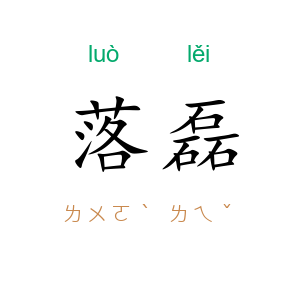 落磊