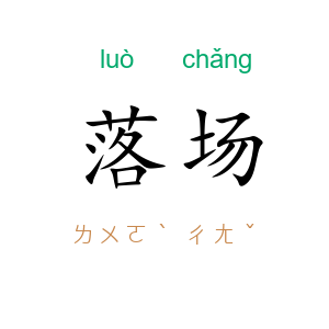 落场
