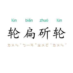 轮扁斫轮