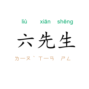 六先生