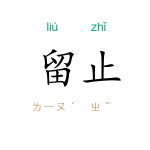 留止