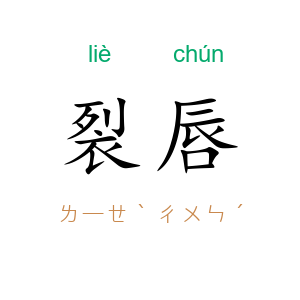 裂唇