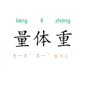 量体重