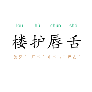 楼护唇舌