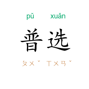 普选