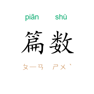 篇数