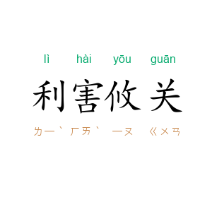 利害攸关