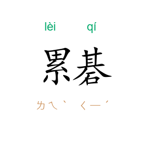 累碁