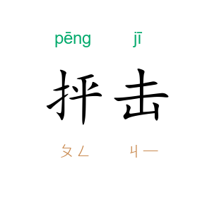 抨击