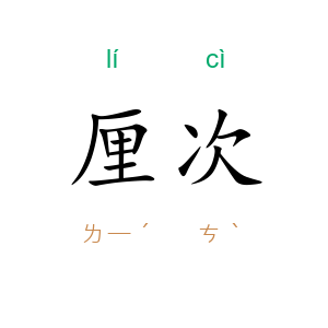 厘次
