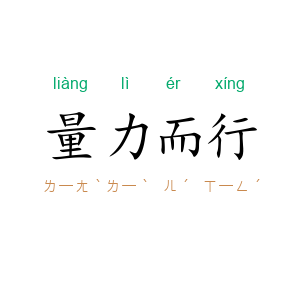 量力而行