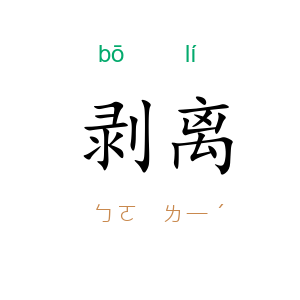 剥离