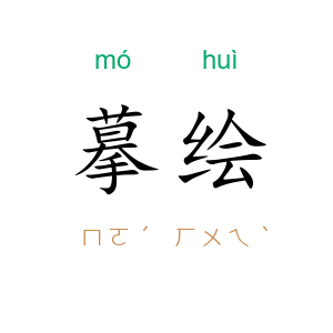 摹绘