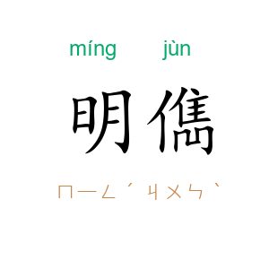明儁