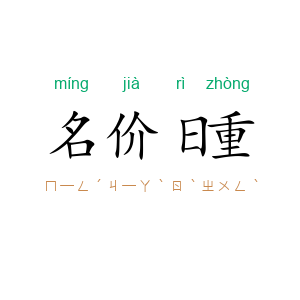 名价日重