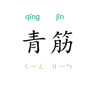 青筋