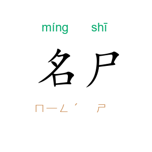 名尸