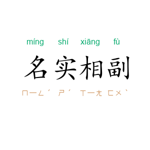 名实相副