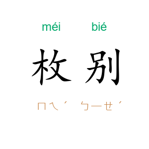 枚别