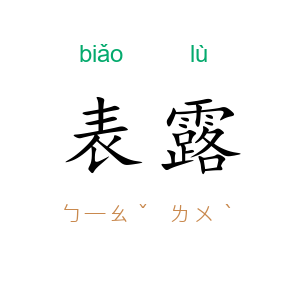 表露