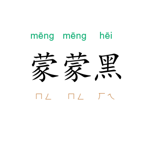 蒙蒙黑