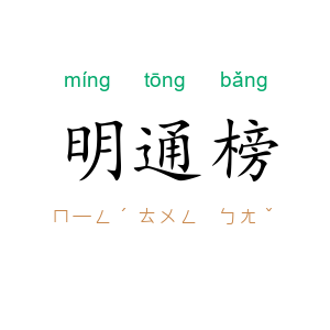 明通榜