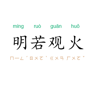 明若观火