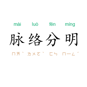 脉络分明