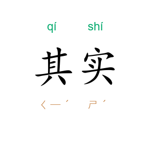 其实