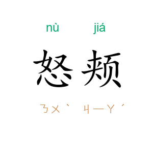 怒颊