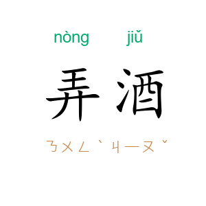 弄酒