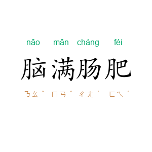 脑满肠肥