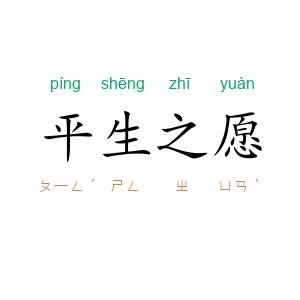 平生之愿
