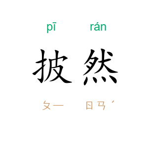 披然