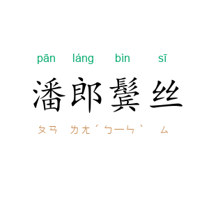 潘郎鬓丝
