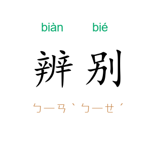 辨别