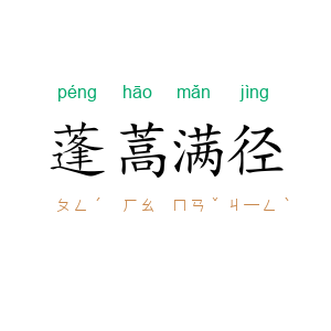 蓬蒿满径