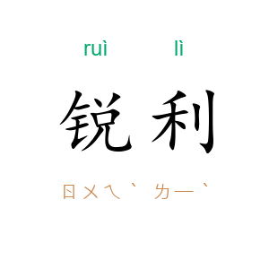 锐利