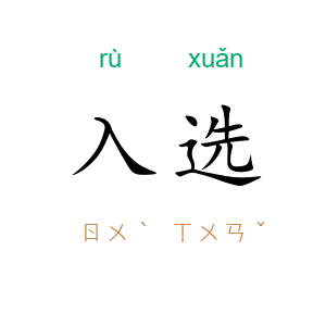 入选