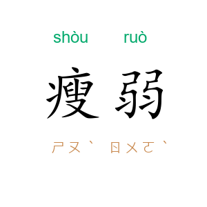 瘦弱