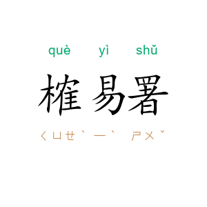 榷易署