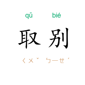 取别