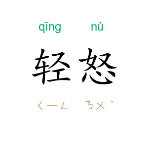 轻怒