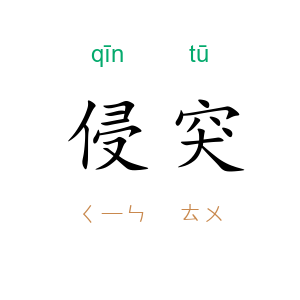 侵突