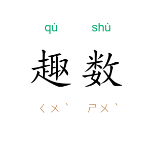 趣数