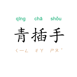 青插手