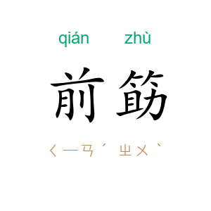 前筯