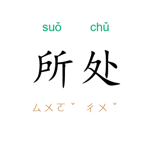 所处