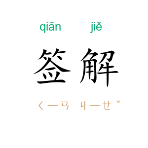签解