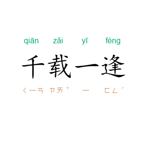 千载一逢